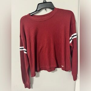 2/$12 Hollister Waffle Knit Boyfriend Tee Long Sleeve Size Xs